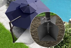 OUTFLEXX Bodenanker XXL Für Ampelschirme, Anthrazit, Pulverbesch. Stahl, 50x50x63 Cm, Zum Einbetonieren -Gartenmöbel 21594 01.jpg