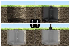 OUTFLEXX Bodenanker XXL Für Ampelschirme, Anthrazit, Pulverbesch. Stahl, 50x50x63 Cm, Zum Einbetonieren -Gartenmöbel 21594 02.jpg