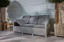 Ploß Vigo Comfort 3-Sitzer Speise-/Lounge-Sofa, Stahlgrau-meliert, Polyrattan, 210x84x110cm, Verstellbar -Gartenmöbel 21633 4.jpg