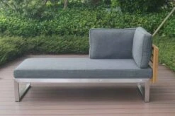 OUTFLEXX Ecklounge, Natur/grau, Edelstahl/Teak, 4 Personen, Inklusive Tisch 110 X 60 Cm, Lehne Links -Gartenmöbel 21652 6.JPG
