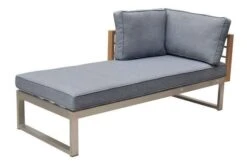 OUTFLEXX Ecklounge, Natur/grau, Edelstahl/Teak, 4 Personen, Inklusive Tisch 110 X 60 Cm, Lehne Links -Gartenmöbel 21652 9.jpg