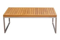 OUTFLEXX Ecklounge, Natur/grau, Edelstahl/Teak, 4 Personen, Inklusive Tisch 110 X 60 Cm, Lehne Links -Gartenmöbel 21655 4.JPG