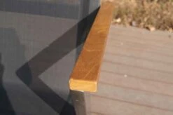 OUTFLEXX Stapelsessel, Schwarz, FSC-Teak / Edelstahl / Textilene, 60x56x85 Cm, Modernes Design -Gartenmöbel 21672 4.JPG