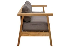 OUTFLEXX Hamim 2-Sitzer, Natur/grau, Teak/Olefin, 190 X 80 X 60 Cm, Recycled Teak -Gartenmöbel 21686 12.jpg