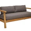 OUTFLEXX Hamim 2-Sitzer, Natur/grau, Teak/Olefin, 190 X 80 X 60 Cm, Recycled Teak