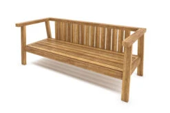 OUTFLEXX Hamim 2-Sitzer, Natur/grau, Teak/Olefin, 190 X 80 X 60 Cm, Recycled Teak -Gartenmöbel 21686 7.jpg
