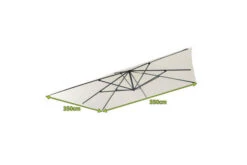 OUTFLEXX Ersatzdach Für Ampelschirme, Polyester, Creme, 350x350cm 7 OUTFLEXX Ersatzdach Für Ampelschirme, Polyester, Creme, 350x350cm -Gartenmöbel 21763 4.jpg