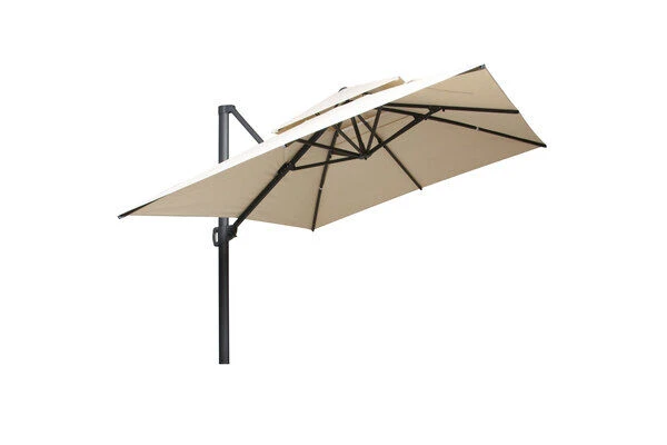 OUTFLEXX Ampelschirm, Anthrazit/creme, Aluminium/Polyester, 300x400cm, Rechteckig 1 OUTFLEXX Ampelschirm, Anthrazit/creme, Aluminium/Polyester, 300x400cm, Rechteckig