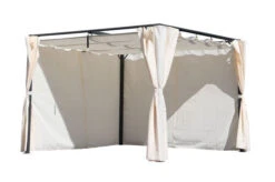 OUTFLEXX Pergola, Anthrazit/creme, Stahl, Pulverbeschichtet, 300x300x220 Cm -Gartenmöbel 21813 2.jpg