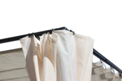 OUTFLEXX Pergola, Anthrazit/creme, Stahl, Pulverbeschichtet, 300x300x220 Cm -Gartenmöbel 21813 3.jpg