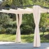OUTFLEXX Pergola, Anthrazit/creme, Stahl, Pulverbeschichtet, 300x300x220 Cm