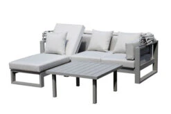 OUTFLEXX Willis Loungemöbel, Hellgrau, Alu/Polyester, 4-5 Personen, Mit Faltbarem Dach, Inkl. Loungetisch Und Hocker -Gartenmöbel 21821 5.jpg