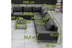 OUTFLEXX June Ecklounge, Schwarz/sooty, Alu/Sunbrella, 6-7 Personen, Inkl. 2 Loungetischen 5 OUTFLEXX June Ecklounge, Schwarz/sooty, Alu/Sunbrella, 6-7 Personen, Inkl. 2 Loungetischen -Gartenmöbel 21837 mass 1.jpg