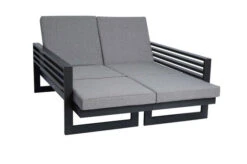 STERN Holly Dining-Bank/Liege, Anthrazit, Aluminium, 216x80x73 Cm, Inkl. Polster Grau Meliert -Gartenmöbel 21890 3.jpg