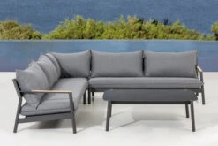 OUTFLEXX Monti Ecklounge, Dunkelgrau, Alu/FSC®-Teakholz/Polyester, 4-5 Personen, Inkl. Loungetisch Und Polster -Gartenmöbel 21927 4.jpg