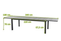 SIENA GARDEN Kingston Ausziehtisch, Matt Graphit/woodlook, Alu/Keramik/Glas, 220/340x108 Cm -Gartenmöbel 21992 5.jpg