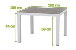 SIENA GARDEN Silva Esstisch, Matt Weiß-grau/washed Grey, Alu/Keramik, 100x100 Cm, Für Bis Zu 4 Personen -Gartenmöbel 22002 5.jpg