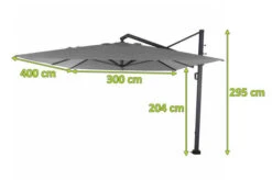 SIENA GARDEN Stratos Ampelschirm, Anthrazit/grau Meliert, Alu/Polyester, 300x400 Cm, UPF 50+, 360° Drehbar, 6-fach Neigbar -Gartenmöbel 22009 5.jpg