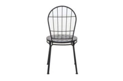 SIENA GARDEN Como Stapelstuhl, Matt Schwarz, Stahl/Keramik, 49x43x93,5 Cm, Mit Mosaikoptik -Gartenmöbel 22023 4.jpg