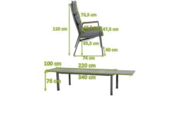 SIENA GARDEN Savona/Kingston Esstischgarnitur, Matt Graphit/grau/slate Look, Alu/Teak/Keramik/Texfabric, Tisch 220/340x108 Cm, 10 Stapelsessel -Gartenmöbel 22049 5.jpg