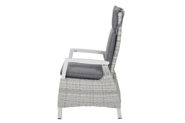 SIENA GARDEN Corido/Sincro Esstischgarnitur, Ice Grey/weiß Grau, Alu/Gardino®-Geflecht/Keramik, Ausziehtisch 200/260x100 Cm, 6 Dining Move Sessel 4 SIENA GARDEN Corido/Sincro Esstischgarnitur, Ice Grey/weiß Grau, Alu/Gardino®-Geflecht/Keramik, Ausziehtisch 200/260x100 Cm, 6 Dining Move Sessel – Bild 4