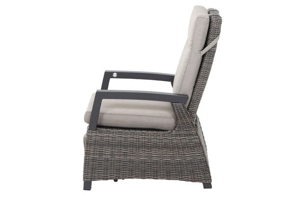 SIENA GARDEN Corido/Bellani Grau Loungeset, Charcoal/anthrazit/grau, Alu/Gardino®-Geflecht, Lifttisch 140x85 Cm, 4 Relaxsessel 3 SIENA GARDEN Corido/Bellani Grau Loungeset, Charcoal/anthrazit/grau, Alu/Gardino®-Geflecht, Lifttisch 140x85 Cm, 4 Relaxsessel – Bild 3