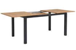 OUTFLEXX Esstischgarnitur, OUTFLEXX® Anthrazit Matt, Alu / Teak / Textil, Tisch 150/210x90cm, 4 Stapelsessel, 2 Multipo -Gartenmöbel 22171 10.jpg