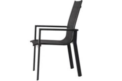 OUTFLEXX Esstischgarnitur, OUTFLEXX® Anthrazit Matt, Alu / Teak / Textil, Ausziehtisch 150/210x90cm, 4 Stapelsessel -Gartenmöbel 22176 12.jpg