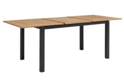 OUTFLEXX Esstischgarnitur, OUTFLEXX® Anthrazit Matt, Alu / Teak / Textil, Ausziehtisch 150/210x90cm, 4 Stapelsessel -Gartenmöbel 22176 9.jpg