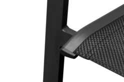 OUTFLEXX Esstischgarnitur, OUTFLEXX® Anthrazit Matt, Alu / Teak / Textil, Esstisch Ø 150 Cm, 5 Stapelstühle -Gartenmöbel 22201 12.jpg