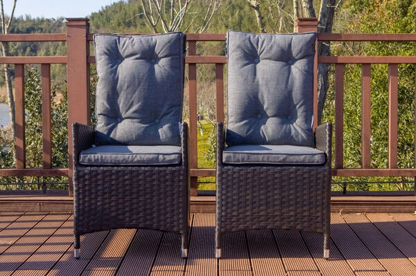 OUTFLEXX 2er Set Dining Sessel, Schwarz, Polyrattan, Je 55 X 65 X 112 Cm, Rücken Stufenlos Verstellbar 3 OUTFLEXX 2er Set Dining Sessel, Schwarz, Polyrattan, Je 55 X 65 X 112 Cm, Rücken Stufenlos Verstellbar – Bild 3