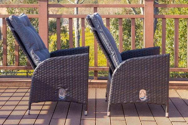 OUTFLEXX 2er Set Dining Sessel, Schwarz, Polyrattan, Je 55 X 65 X 112 Cm, Rücken Stufenlos Verstellbar 6 OUTFLEXX 2er Set Dining Sessel, Schwarz, Polyrattan, Je 55 X 65 X 112 Cm, Rücken Stufenlos Verstellbar – Bild 6