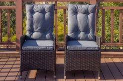 OUTFLEXX 2er Set Dining Sessel, Braun, Polyrattan, Je 55 X 65 X 112 Cm, Rücken Stufenlos Verstellbar -Gartenmöbel 22285 2.jpg