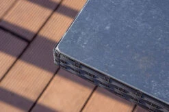 OUTFLEXX Esstisch, Schwarz, Polyrattan, 200x95cm, Tischplatte Spraystone, 6mm, Aufliegend -Gartenmöbel 22286 3.jpg