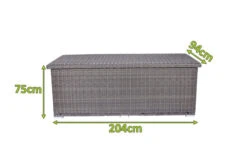 OUTFLEXX Kissenbox L, Grau, Polyrattan, 204x94x75cm -Gartenmöbel 22291 5.jpg