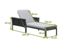 OUTFLEXX Mermaid Loungeliege, Anthrazit, Aluminium/XL Rope, 75x56x65 Cm, Inkl. Polster -Gartenmöbel 22309 4.jpg