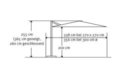 Schneider® SCHNEIDER Rhodos Eco Twist Ampelschirm, Grau, 270x270 Cm, Quadratisch -Gartenmöbel 22319 5.jpg