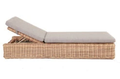 OUTFLEXX Sunlounger, Natur Meliert/sand, Polyrattan, 216x76x47 Cm, Rückenlehne Verstellbar -Gartenmöbel 22361 3.jpg