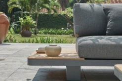 OUTFLEXX Ecklounge, Grau, Alu/Akazie Im Teak Look, 5 Personen, Inkl. Polster In Grau, Tisch 130x95 Cm -Gartenmöbel 22366 4.jpg