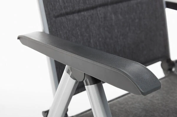 KETTLER BasicPlus Padded Multipositionssessel, Silber/anthrazit, Alu/Textilene, 0301201-9000, Verstellbare Rückenlehne 6 KETTLER BasicPlus Padded Multipositionssessel, Silber/anthrazit, Alu/Textilene, 0301201-9000, Verstellbare Rückenlehne – Bild 6