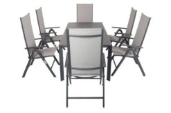 VILLANA Esstischgruppe, Anthrazit/grau, Alu/Textilene, Tisch 130/180x90cm, 6 Multipositionssessel -Gartenmöbel 22584 08.jpg