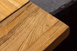 OUTFLEXX Esstischgarnitur, Polyrattan/Teakholz, Tisch 160x90cm, 4 Hochlehner, Inkl. Polster -Gartenmöbel 22881 6.jpg