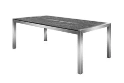 STERN Esstischgarnitur, Silber/grau, Edelstahl/Textilene, Tisch 200 X 100 Cm, 2 Teilige Tischplatte, 4 Stapelsessel, Hohe Rückenlehne, 2 Multipo, Padded 17 STERN Esstischgarnitur, Silber/grau, Edelstahl/Textilene, Tisch 200 X 100 Cm, 2 Teilige Tischplatte, 4 Stapelsessel, Hohe Rückenlehne, 2 Multipo, Padded -Gartenmöbel 22906 08.jpg