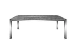 STERN Esstischgarnitur, Silber/grau, Edelstahl/Textilene, Tisch 200 X 100 Cm, 2 Teilige Tischplatte, 4 Stapelsessel, Hohe Rückenlehne, 2 Multipo, Padded 18 STERN Esstischgarnitur, Silber/grau, Edelstahl/Textilene, Tisch 200 X 100 Cm, 2 Teilige Tischplatte, 4 Stapelsessel, Hohe Rückenlehne, 2 Multipo, Padded -Gartenmöbel 22906 09.jpg