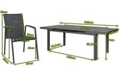 STERN New Top Esstischgarnitur, Anthrazit, Alu / Glas / Textil, Tisch 180/240x100cm, 6 Stapelsessel -Gartenmöbel 22989 5.jpg