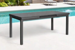 STERN New Top Esstischgarnitur, Anthrazit, Alu / Glas / Textil, Ausziehtisch 180/240x100cm, 8 Klappsessel -Gartenmöbel 22994 3.jpg