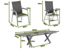 KETTLER BasicPlus Esstischgarnitur, Silber / Anthrazit, Alu / HPL / Textil, Tisch 180/280x100cm, 6 Stapelsessel, 2 Multipo -Gartenmöbel 23047 5.jpg