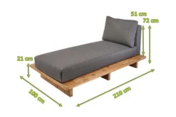 OUTFLEXX Premium Abdeckhaube Für Liegen, Schwarz, Z.B. 21682, 212 X 102 X 70 Cm, Wasserbeständig, Integriertes Zugband -Gartenmöbel 23418 5.jpg