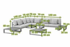 OUTFLEXX Premium Abdeckhaube Für Ecklounge, Schwarz, Z.B. 21820, 300 X 300 X 50 Cm, Wasserbeständig, Integriertes Zugband -Gartenmöbel 23427 5.jpg