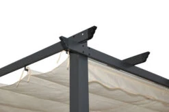 OUTFLEXX Pergola, Anthrazit/creme, Aluminium Pulverbeschichtet, 300 X 600 X 222 Cm, Mit Laufschienenfunktion -Gartenmöbel 23600 04.jpg